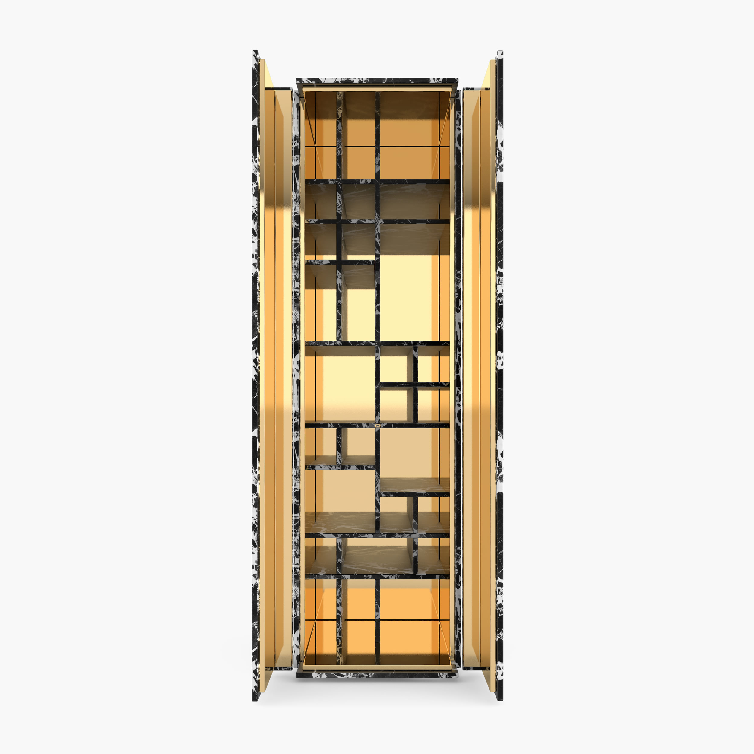 Cabinet of cuboids White Grand Antique Marble collectible Living Room designs Cabinets FS 146 B FELIX SCHWAKE
