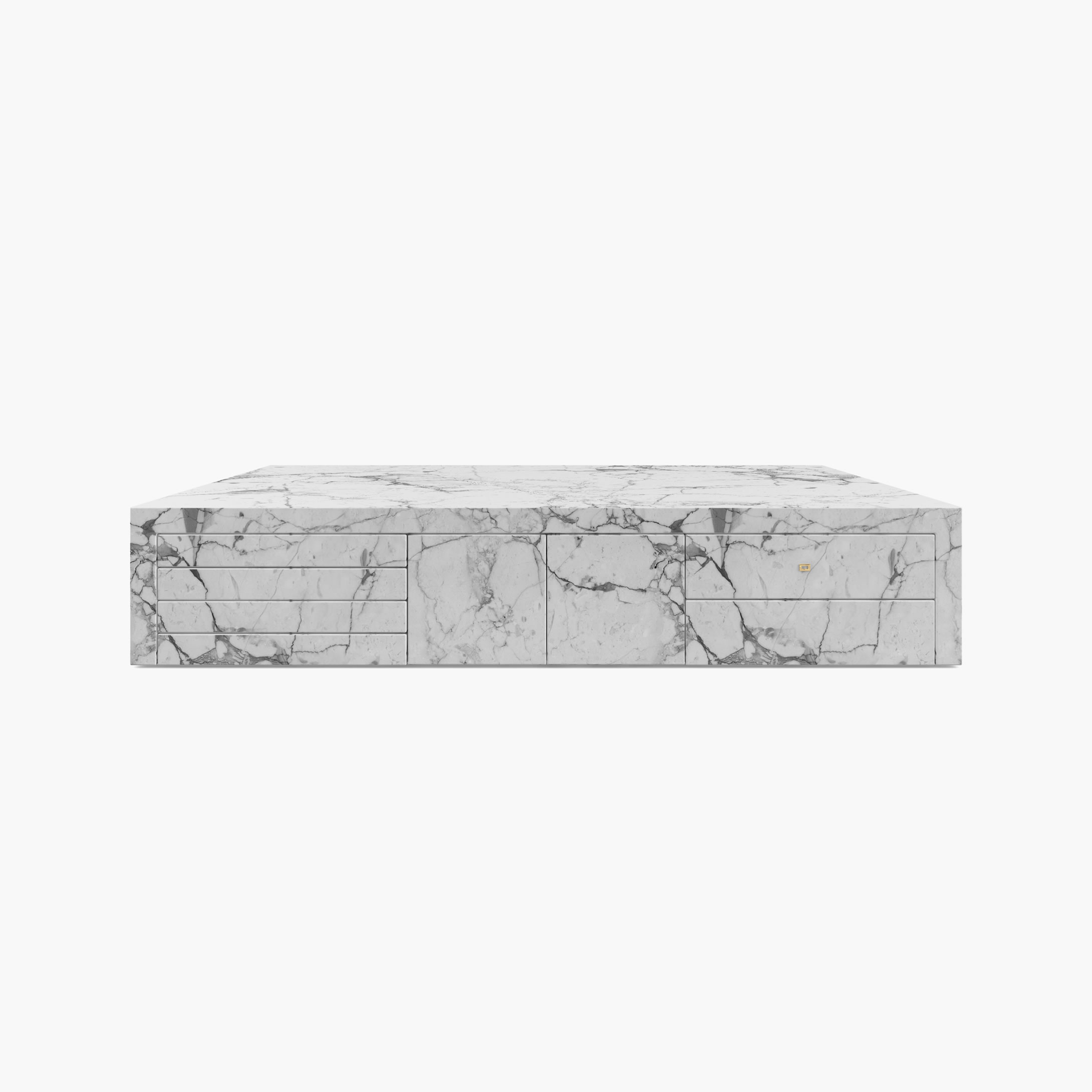 Center Table round White Arabescato Marble geometric Living Room masterpieces Center  Coffee Tables FS 68 FELIX SCHWAKE