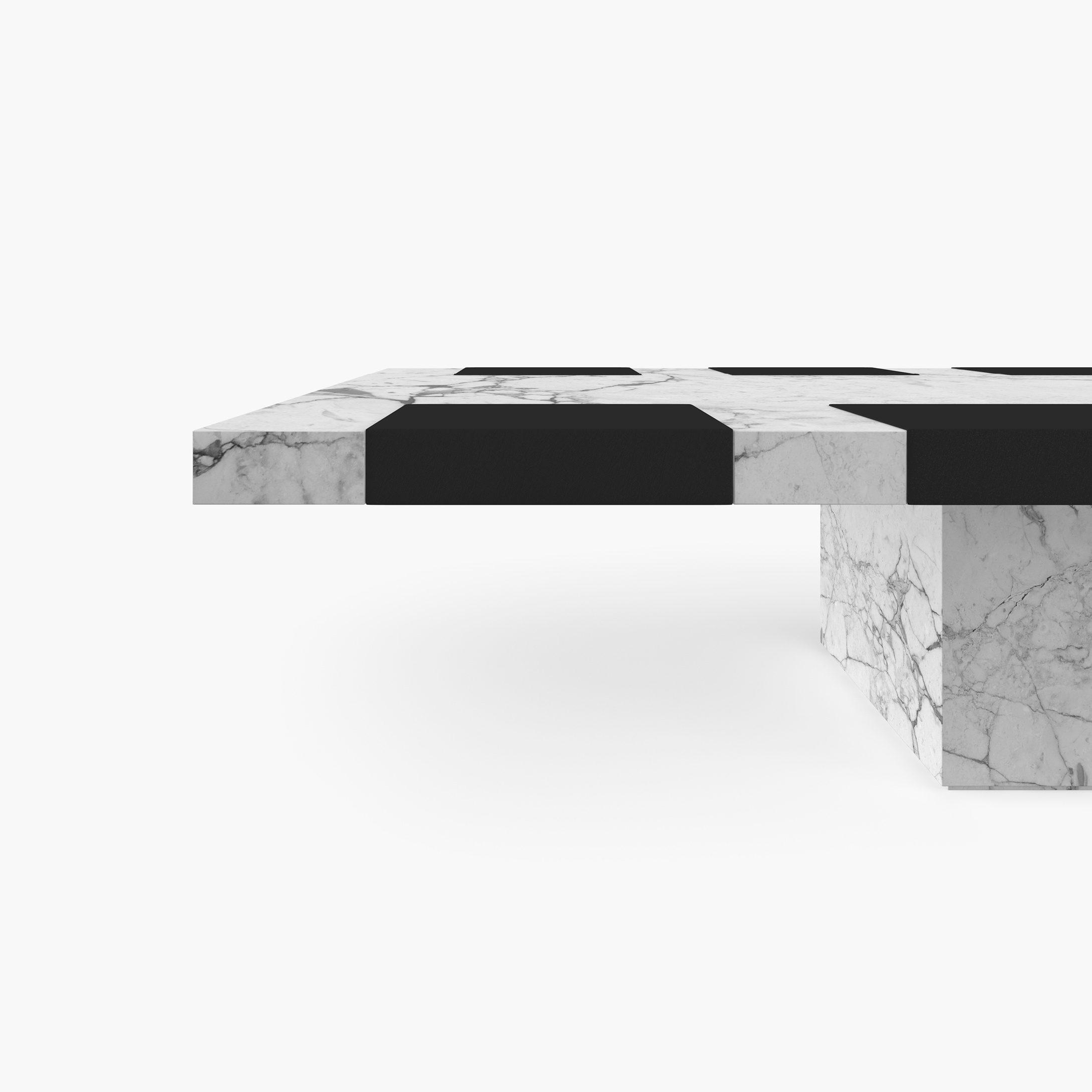Conference Table very large with pull out writing pads White Arabescato Marble unfathomable simplicity Boardroom minimalism Conference ┬┤Tables FS 422 FELIX SCHWAKE