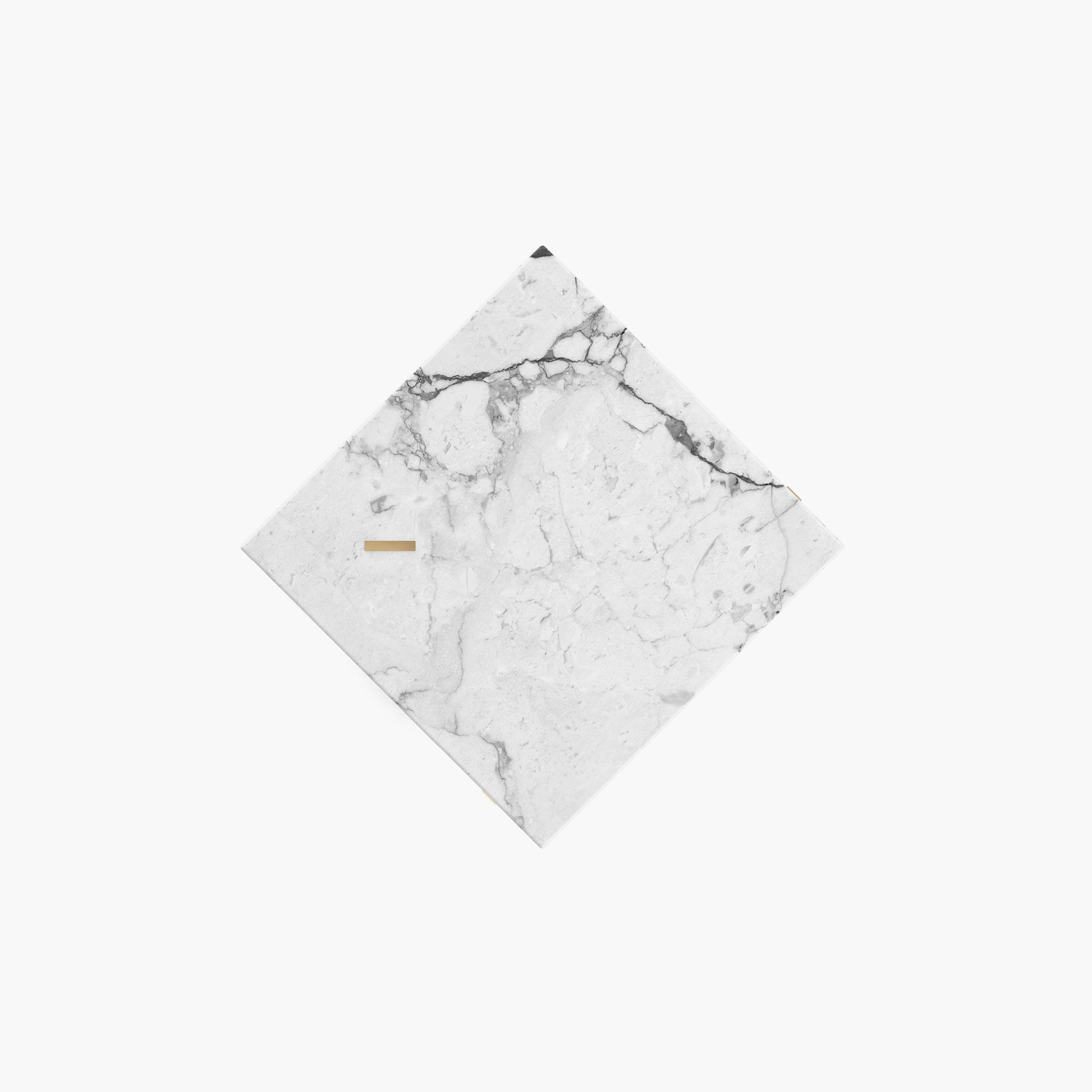 Console Cylinder cuboid prism White Arabescato Marble collectible Living Room designs Conso