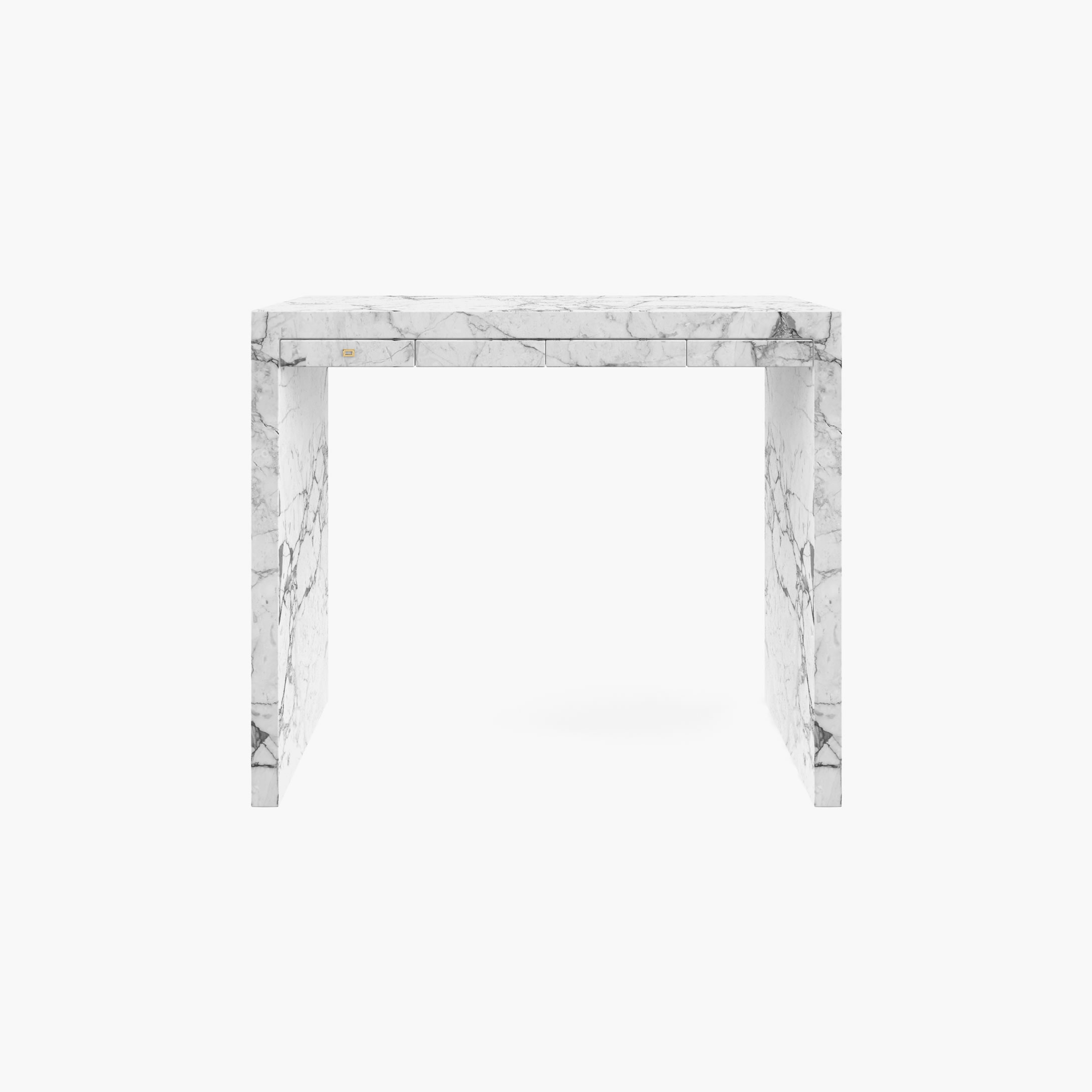 Console drawers White Arabescato Marble puristic Living Room furniture design Consoles  Sideboards FS 27 FELIX SCHWAKE
