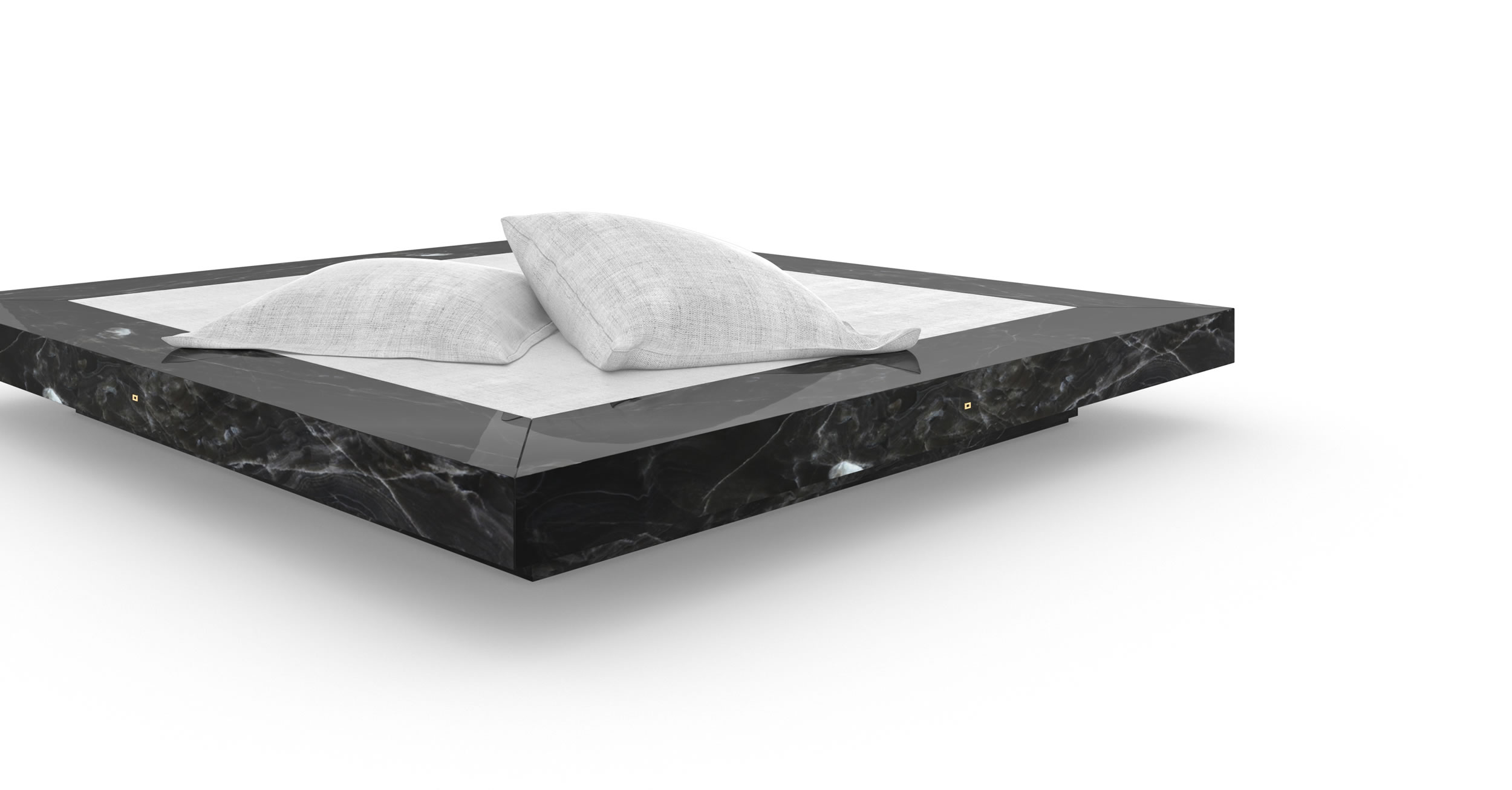 Design Bed Luxury Marble Black Design Handcrafted Select Unique InteriorFELIX SCHWAKE