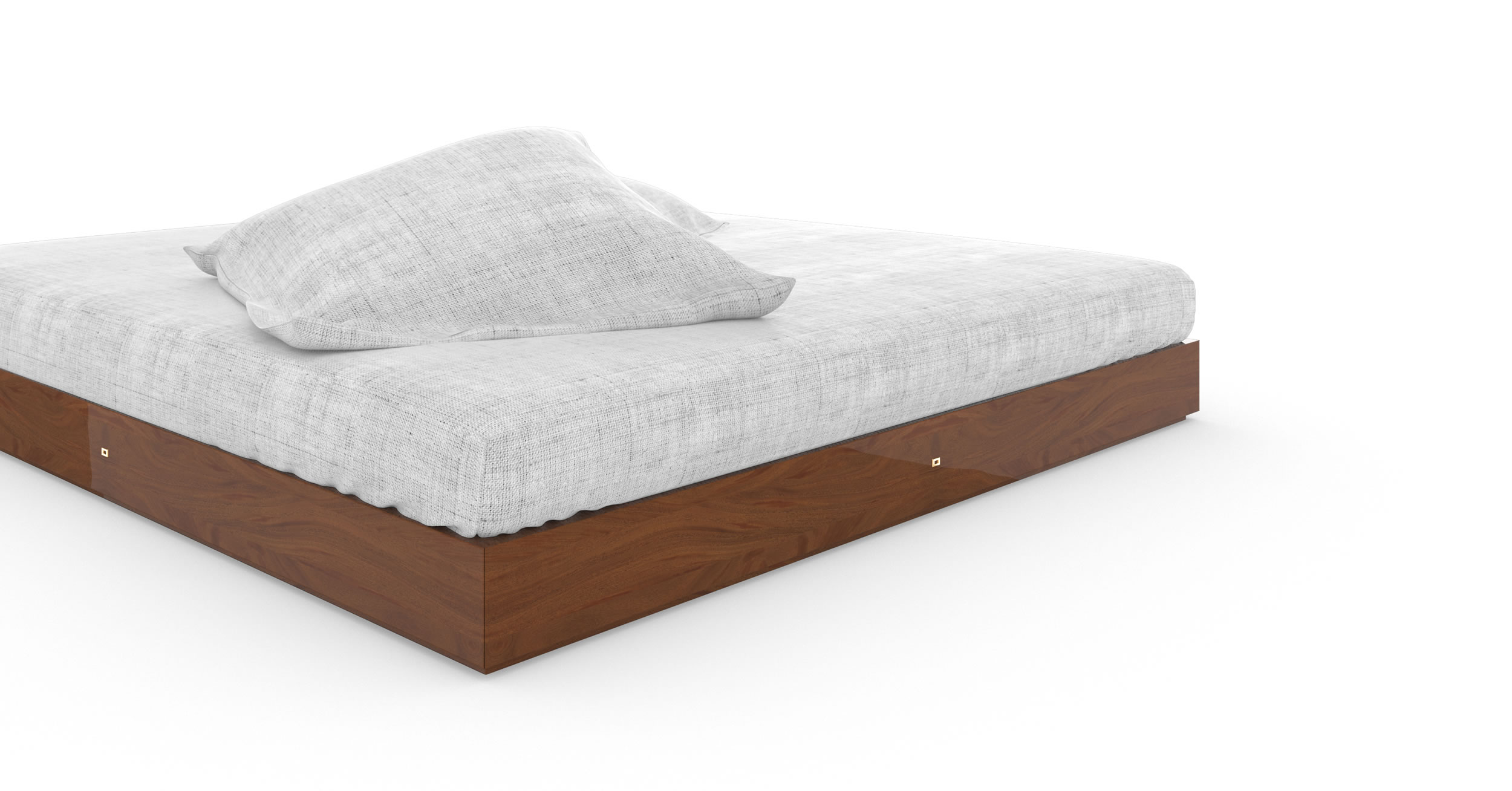 Design Bed Refined Mahogany Hardwood Select Handcrafted Design Premium InteriorFELIX SCHWAKE