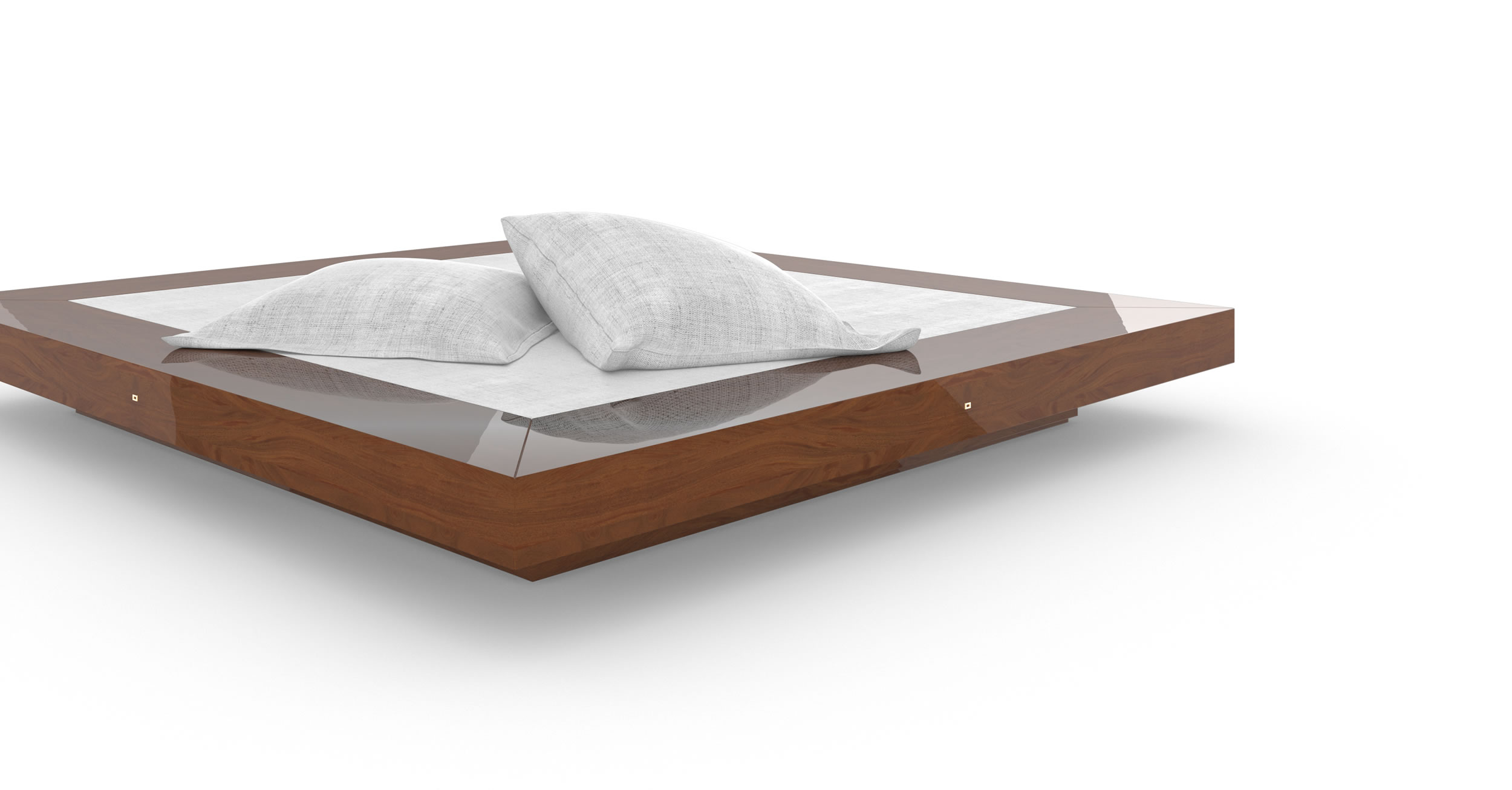 Design Bed Select Mahogany Hardwood Purist Handcrafted Design Refined InteriorFELIX SCHWAKE