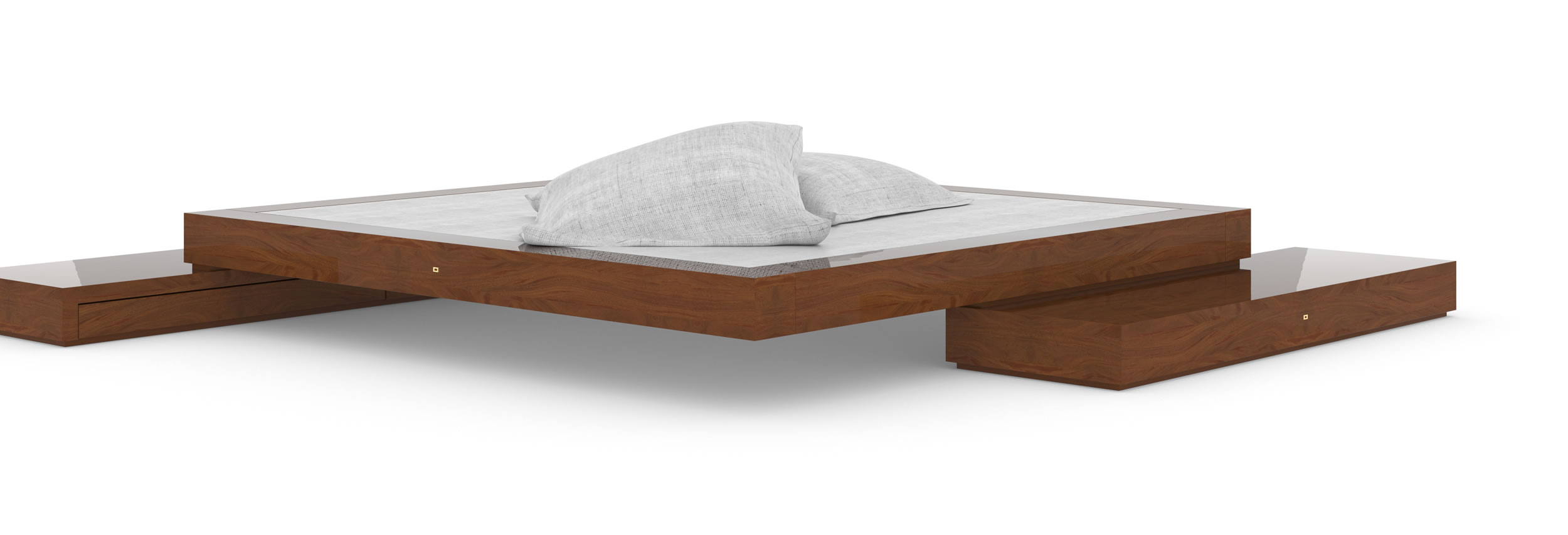 Design Bed Sideboards Refined Mahogany Hardwood Custom Made Elegant Design InteriorFELIX SCHWAKE