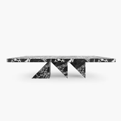 Dining Table Marble Black White FS1901