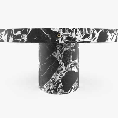 Dining Table Marble Black White FS194b