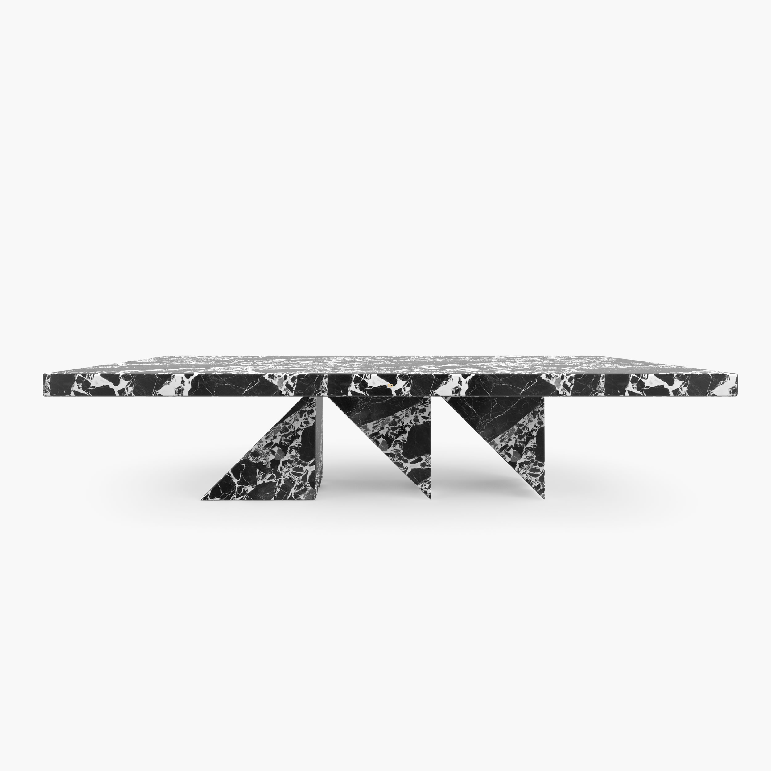 Dining Table Prisms legs White Grand Antique Marble unfathomable simplicity Dining Room minimalism Dining Tables FS 190 1 FELIX SCHWAKE