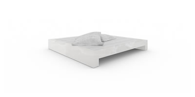FELIX SCHWAKE BED I onyx marble white individually customized
