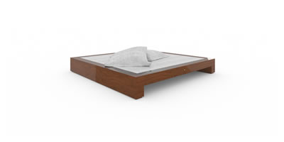 FELIX SCHWAKE BED I precious wood mahogany individually customized