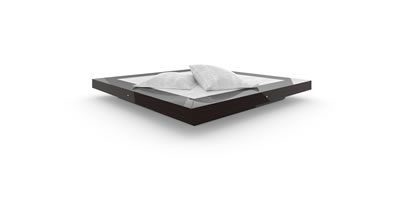 FELIX SCHWAKE BED II precious wood macassar ebony black individually customized
