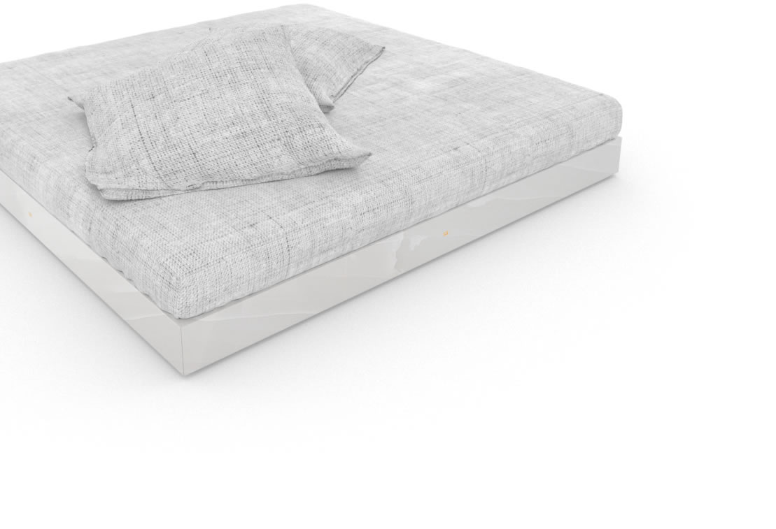 FELIX SCHWAKE BED IV onyx marble white modern boxspring bed