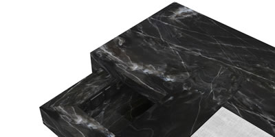 FELIX SCHWAKE BED VI marble black bespoke special edition Interior