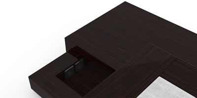 FELIX SCHWAKE BED VI precious wood macassar customized bespoke Interior
