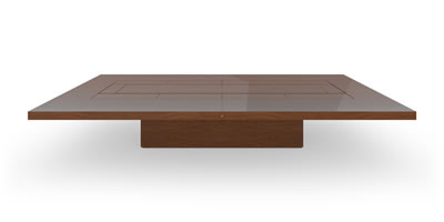 FELIX SCHWAKE BOARDROOM TABLE II V large structure precious wood mahogany individually customized