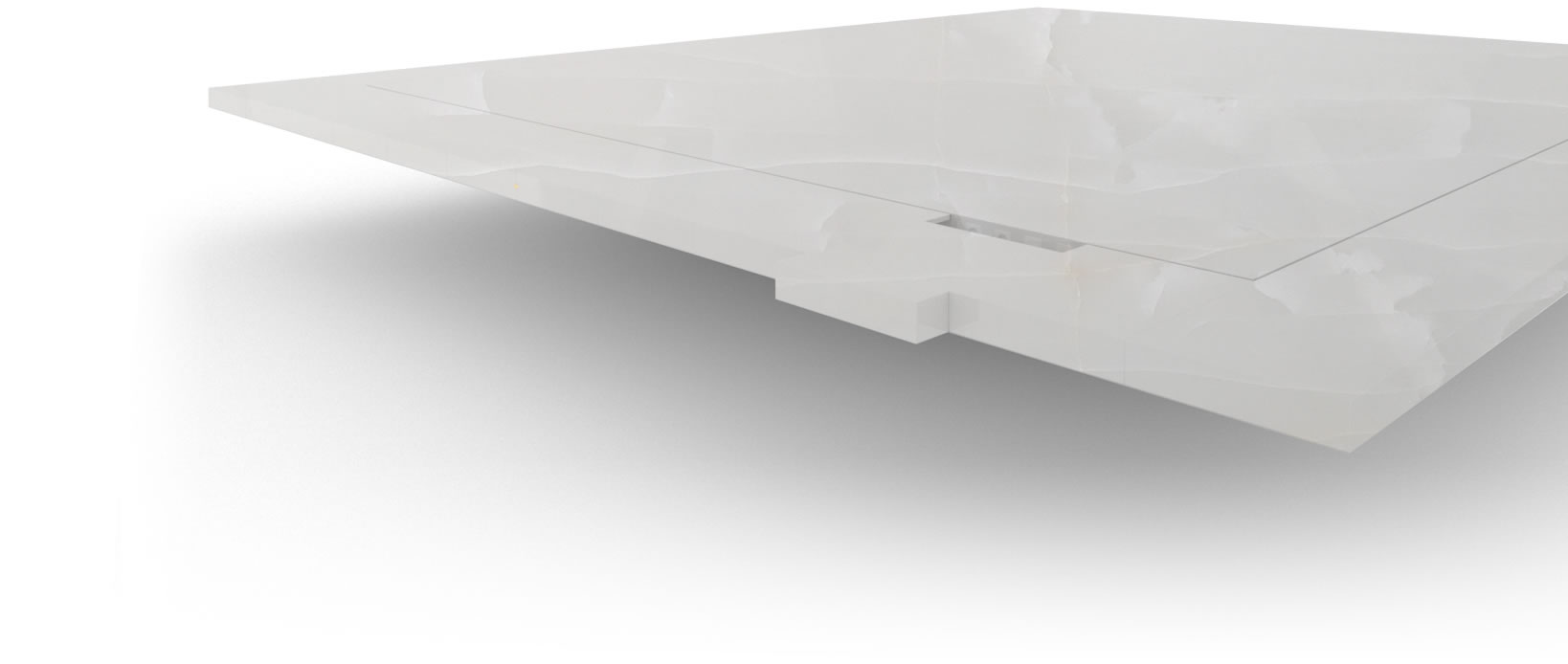 FELIX SCHWAKE BOARDROOM TABLE IV large structure onyx marble white modern boardroom table structure
