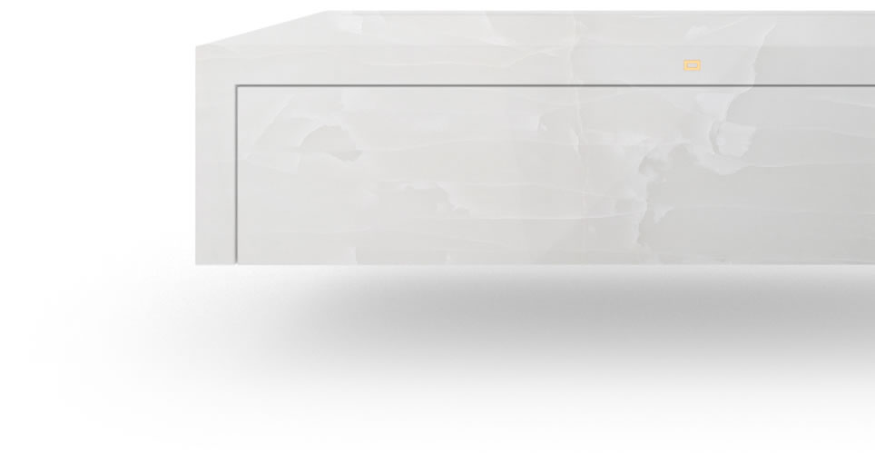 FELIX SCHWAKE CABINET I I onyx marble white minimalist hifi sideboard