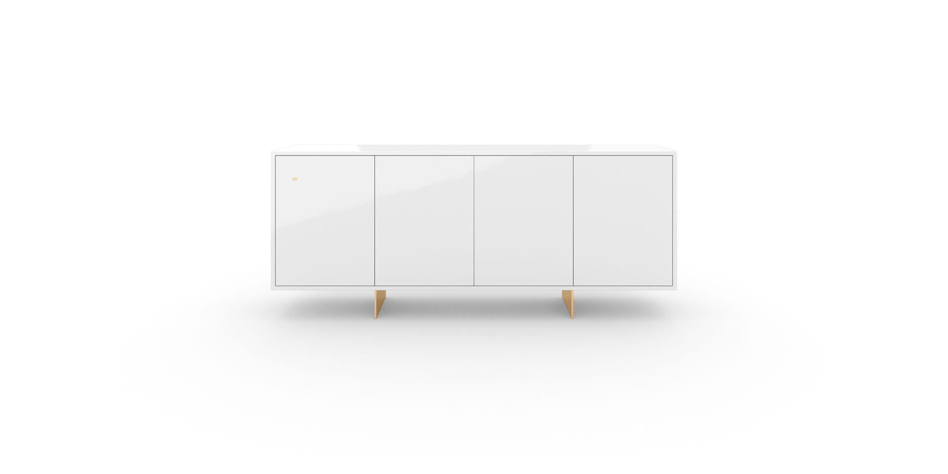 SC2.2.1 Design-Sideboard, Klavierlack Weiß - FELIX SCHWAKE