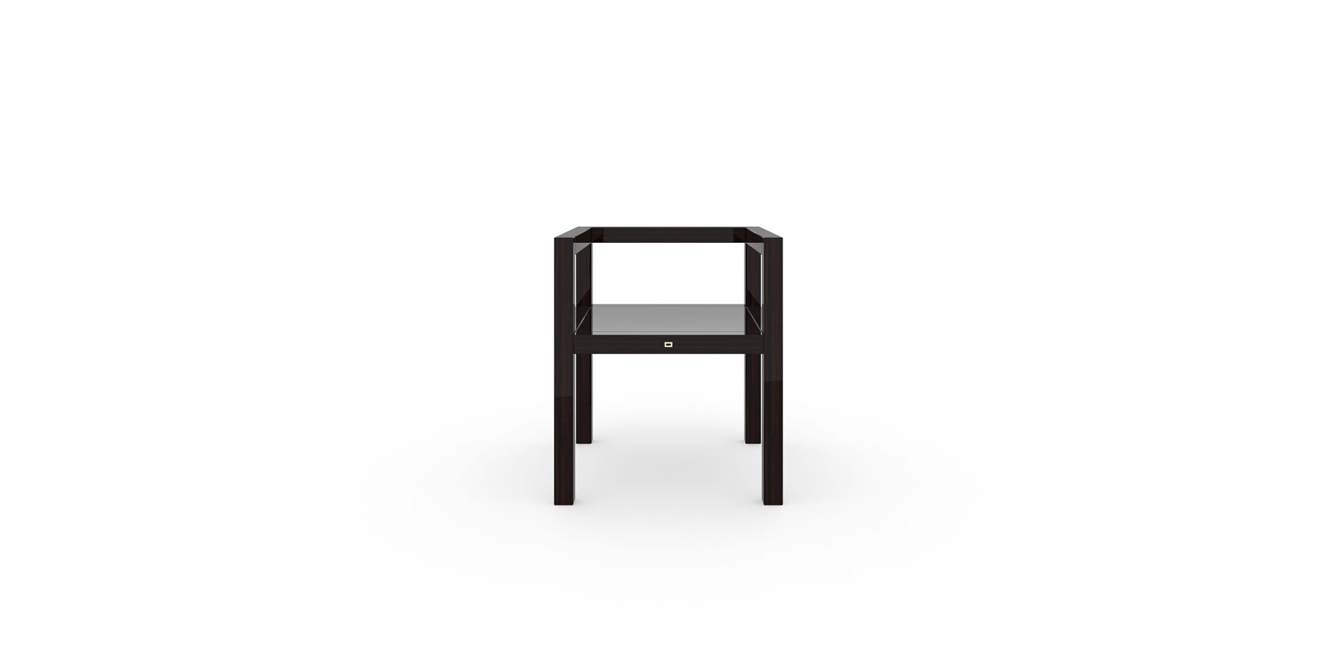 ST2 Design-Stuhl mit Armlehnen, Makassar Edelholz - FELIX SCHWAKE
