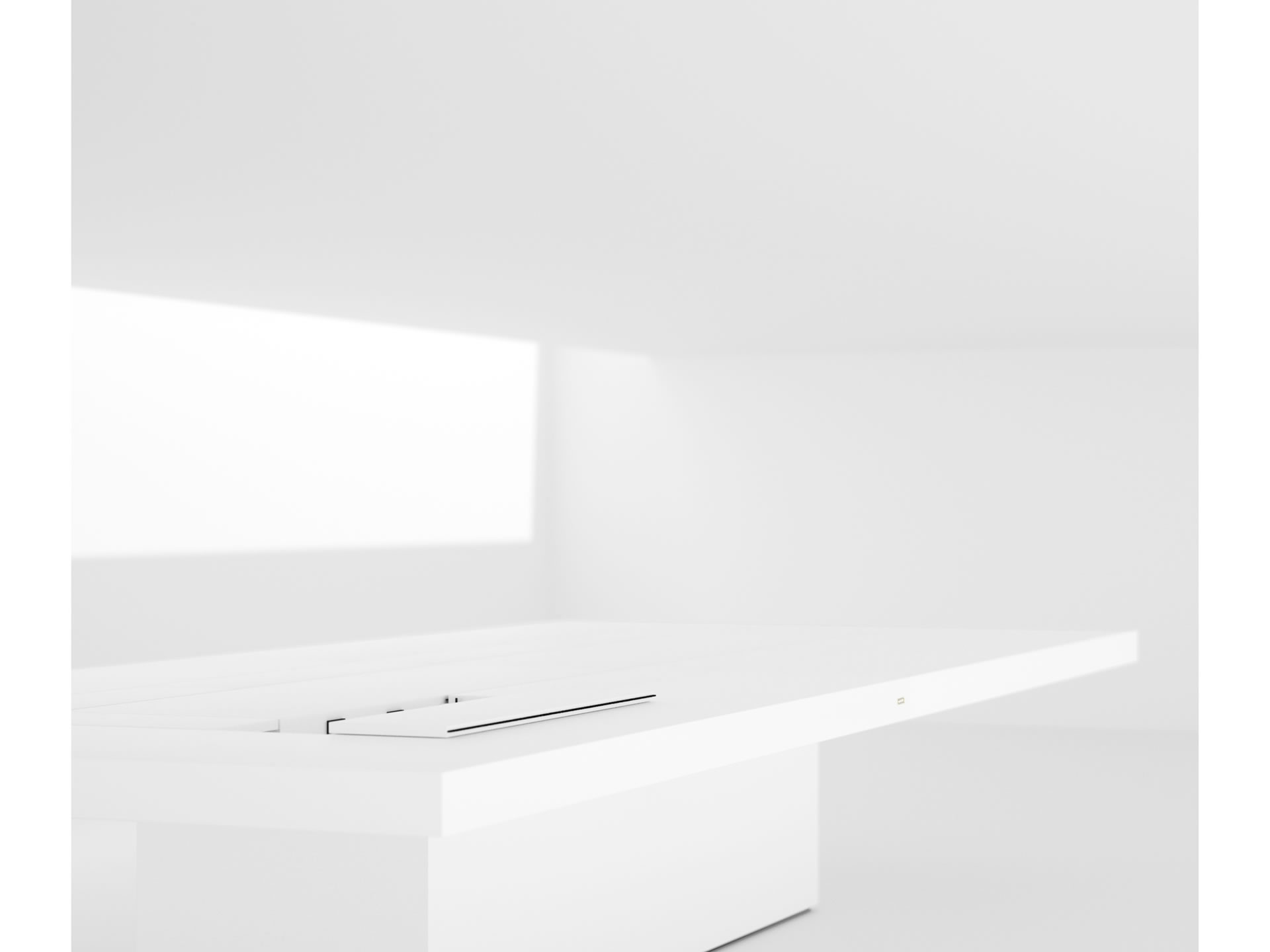 FELIX SCHWAKE CONFERENCE TABLE II V Sublime White Boardroom Table System Huge