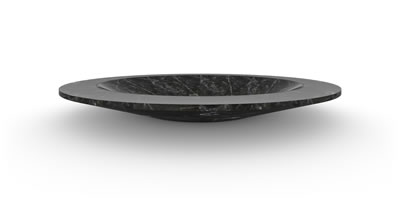 FELIX SCHWAKE CONFERENCE TABLE V round Structure Marble Onyx Black art purism