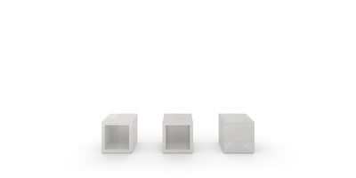 FELIX SCHWAKE SHELF I cubes wandhaengend onyx marble white individually customized