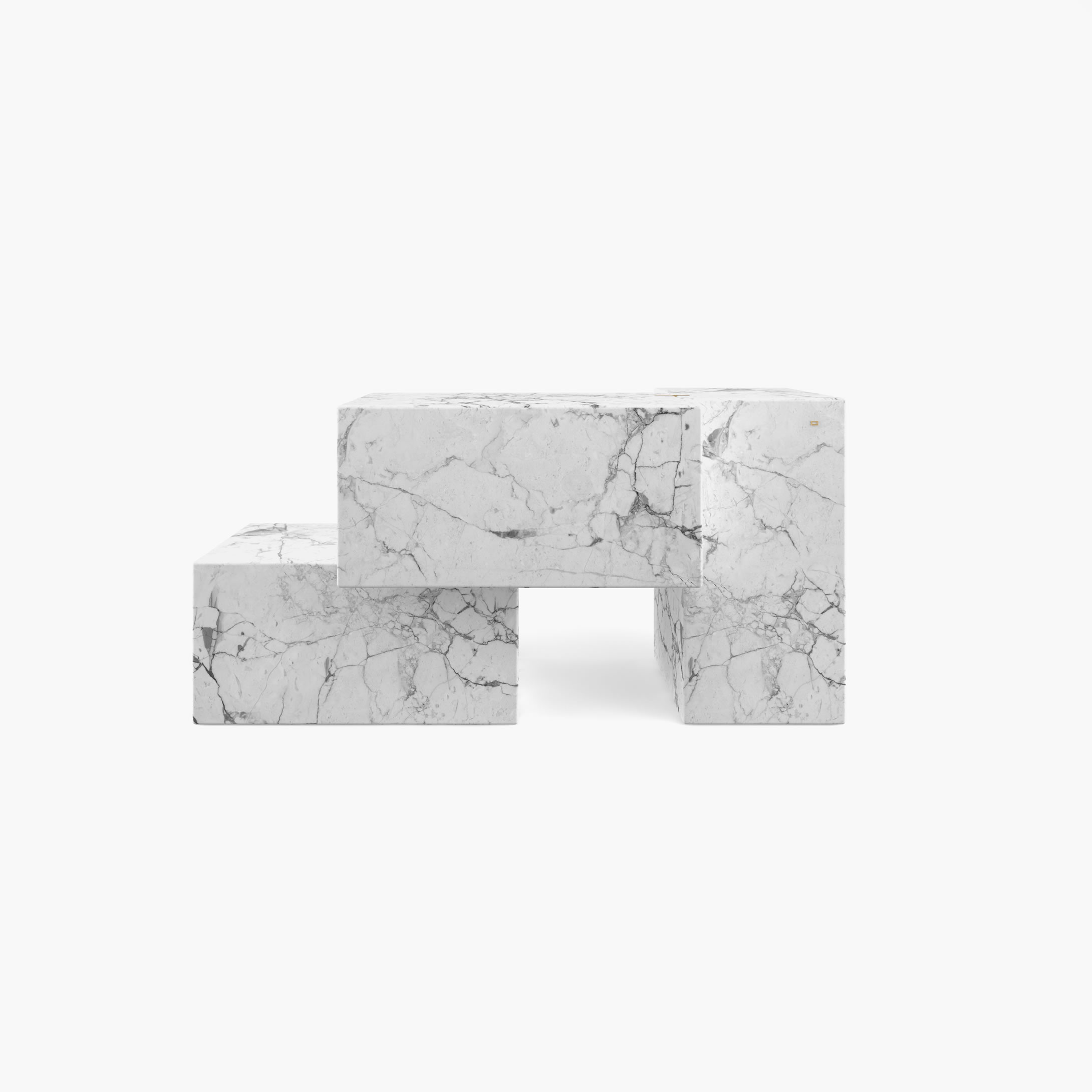 Konsole quadratischen Quadern Weiss Arabescato Marmor einzigartig Wohnzimmer Designs Konsolen  Sideboards FS 7 FELIX SCHWAKE