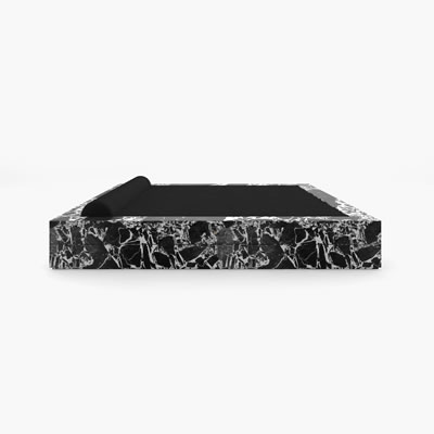 Marble Bed Black White FS400