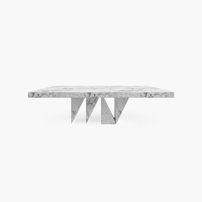 Marble Dining Table White FS174b