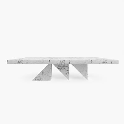 Marble Dining Table White FS1901