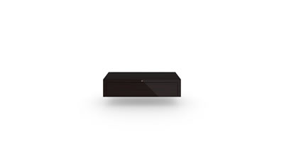 RECHTECK CABINET I I I wall mounted sideboard precious wood macassar ebony black individually customized