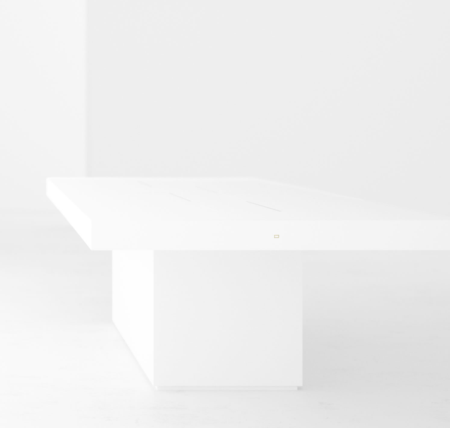 RECHTECK CONFERENCE TABLE II IV Exclusive White Conference Table Massive
