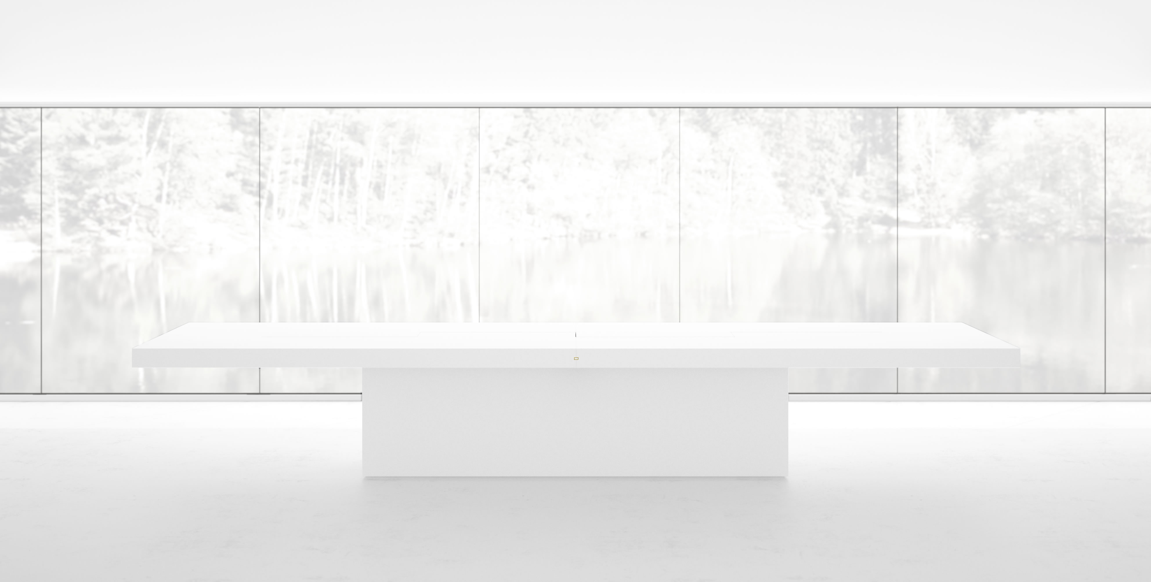 RECHTECK CONFERENCE TABLE II IV Timeless White Conference Table Massive