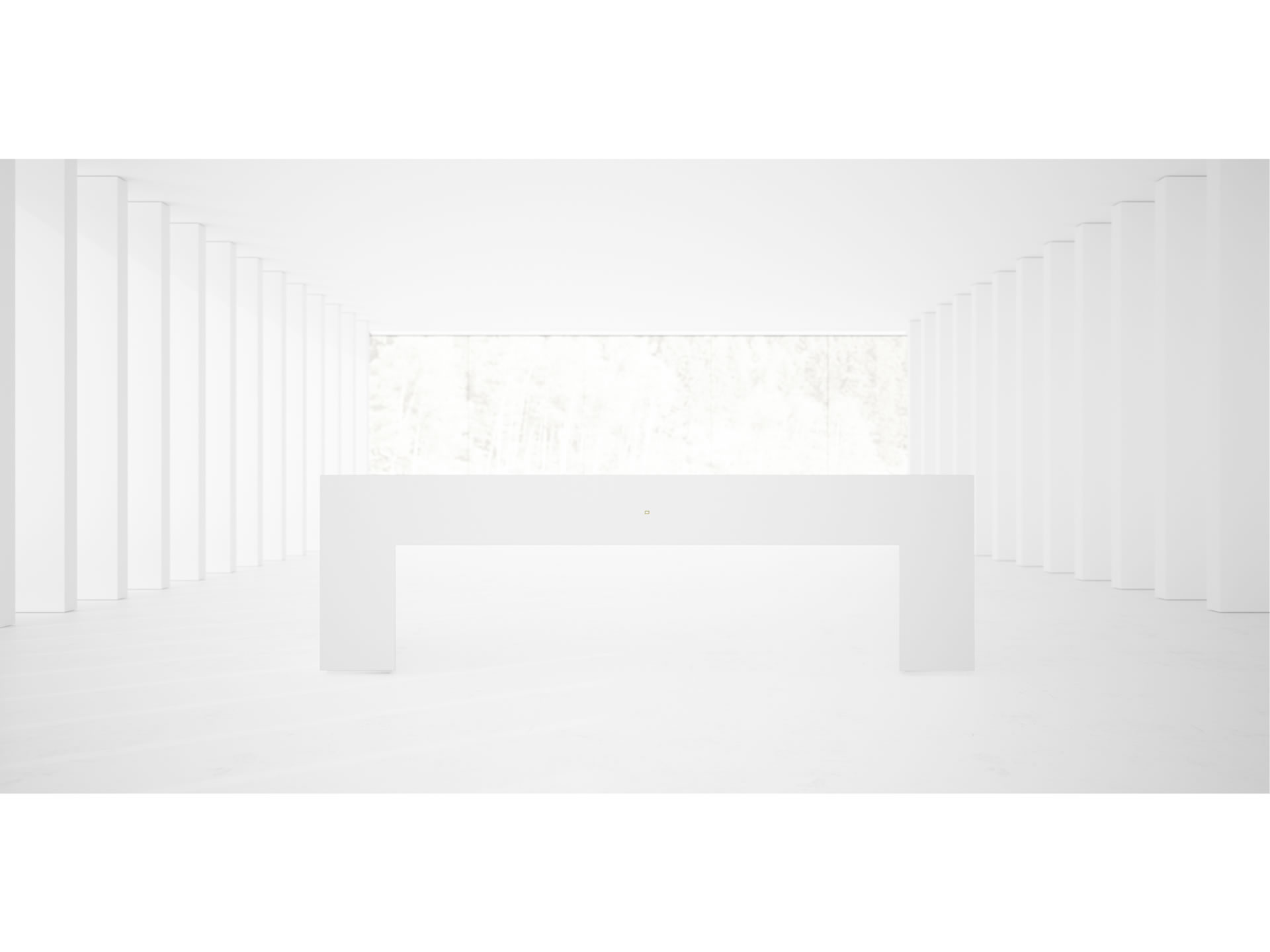 RECHTECK DESK I Sublime White Designer Desk with Extensible Desk Pad