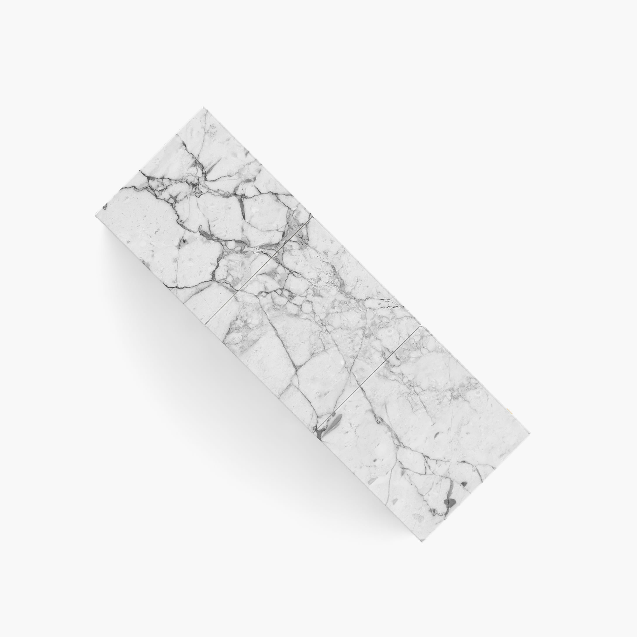 Sideboard of cubes White Arabescato Marble avant gard Living Room minimalism Consoles  Sideboards FS 24 FELIX SCHWAKE